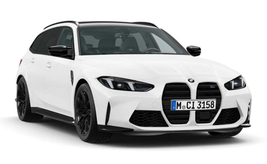BMW M3 Competition Touring mit M xDrive in Alpinweiß uni mit 19"/20" M Schmiederäder Doppelspeiche 826 M Schwarz / MB Neuwagen (2026)