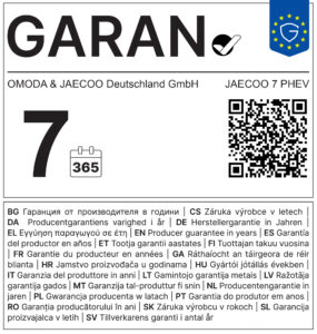 GARAN Label Jaecoo 7 PHEV